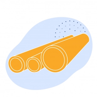Труба нержавеющая электросварная 51х1.5 мм 04Х17Т ГОСТ 11068-81