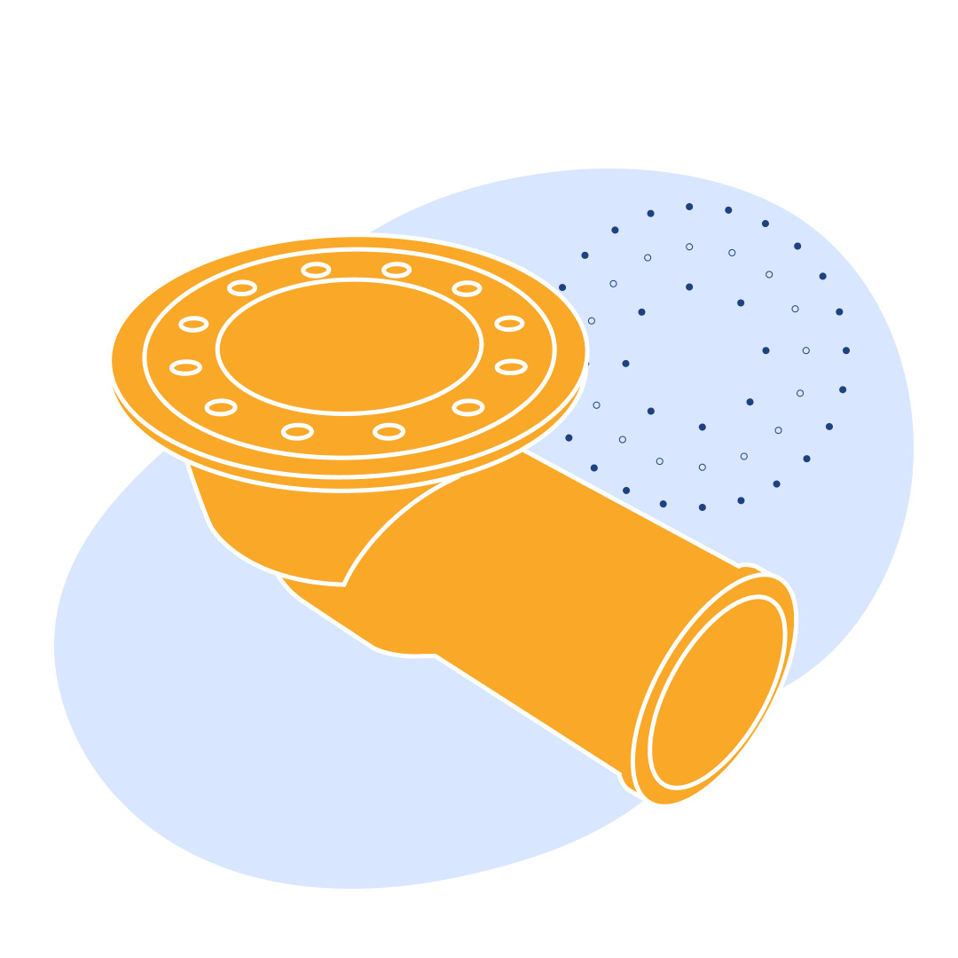 Трап чугунный ТВ100 Ду 100 мм СЧ10 ГОСТ 1811-2019