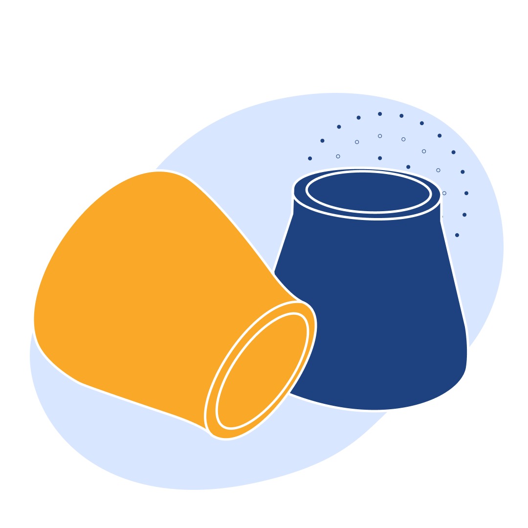 Переход оцинкованный концентрический Ду 133x108 мм