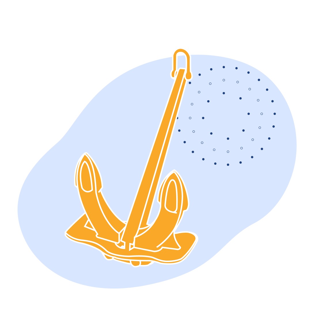 Якорь адмиралтейский 3000 кг ГОСТ 760-74