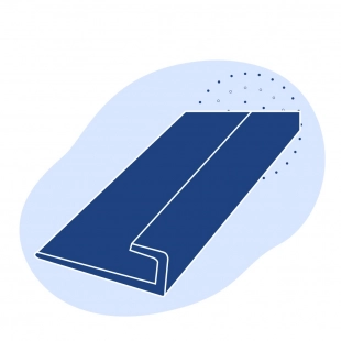 Алюминиевый профиль L-образный 70x18x18 мм АМц ГОСТ 13737-90