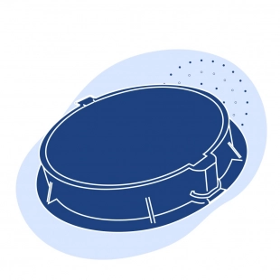 Люк сверхтяжелый 785x610x160 мм 237 кг