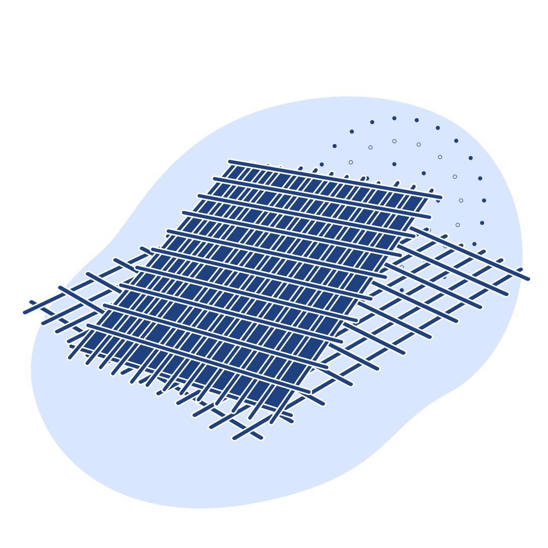 Стальная дорожная сетка в картах 200x200x10 мм 2000x6000 мм В500С ГОСТ 23279-2012