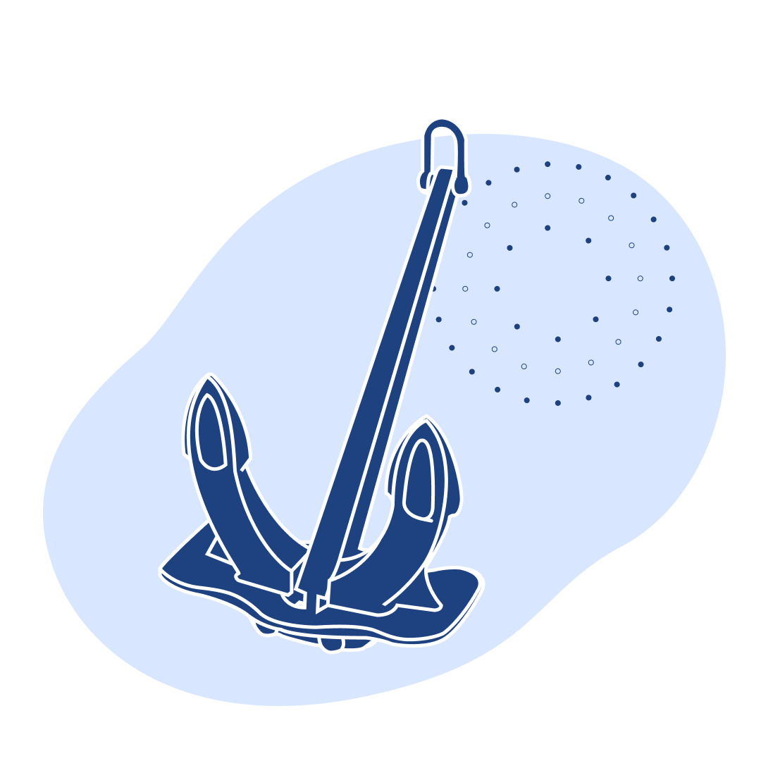 Якорь адмиралтейский 3000 кг ГОСТ 760-74